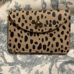 Leopard Print Women's accordion card case